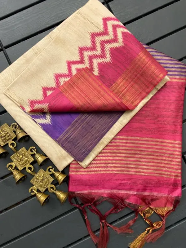 Multicolor_Tussar_Silk_Digital_Print_Saree_For_Women