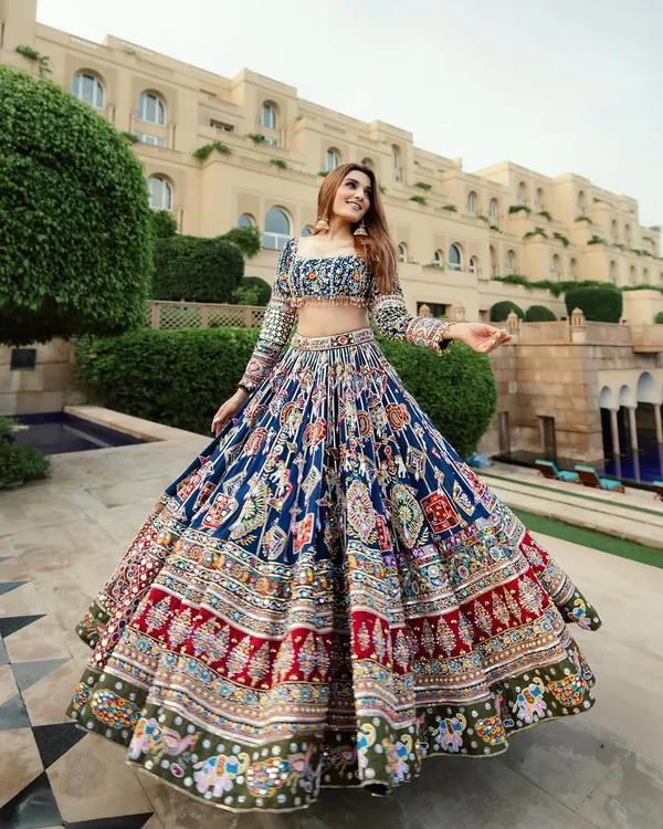 BLUE_AND_RED_LEHNGHA_WITH_BLUE_DUPATTA_REAL_MIRROR_WORK_LEHENGHA_CHOLI