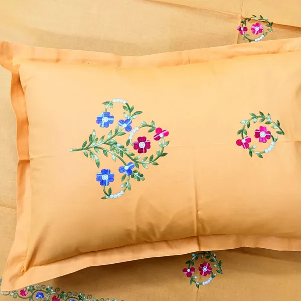 Pack_Of_1_Mustard_Cotton_Embroidered_Khoobsurat_Bedsheet_Double_Bed