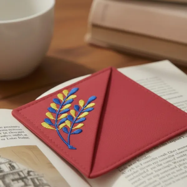 Pack_Of_1_Red_Cotton_Embroidered_Floral_Bookmark_Bookmark