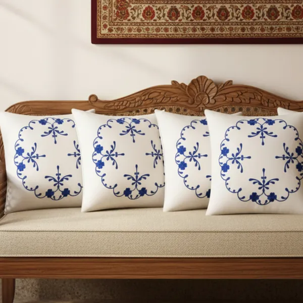 Pack_Of_4_White_Cotton_Embroidered_Neelima_Cushion_Cover