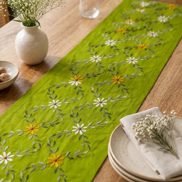 6_Seater_Cream_Cotton_Embroidered_Table_Runner_-_Olive_Meadow