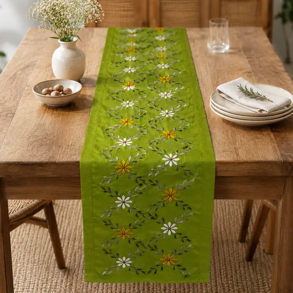 6_Seater_Cream_Cotton_Embroidered_Table_Runner_-_Olive_Meadow