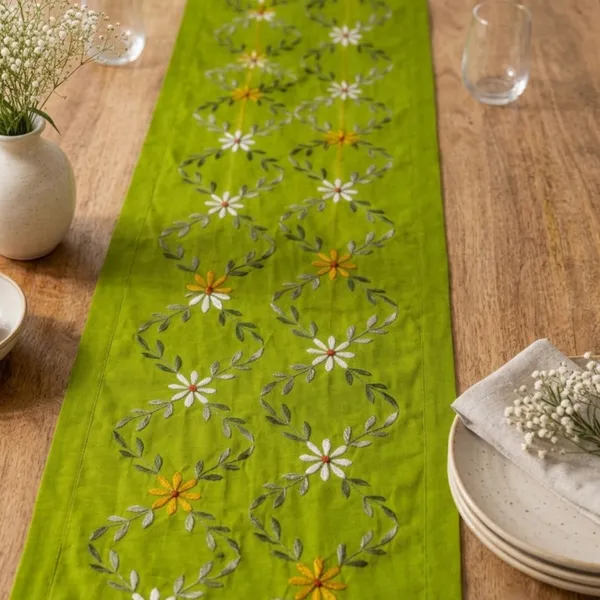 6_Seater_Cream_Cotton_Embroidered_Table_Runner_-_Olive_Meadow