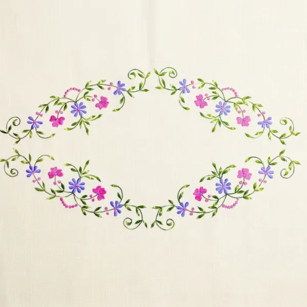 4_Seater_Cream_Cotton_Embroidered_Sunehri_Table_Cloth