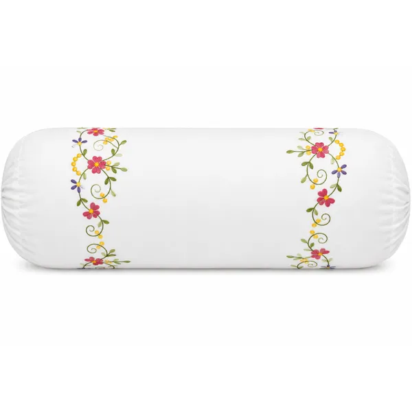 Pack_Of_1_White_Cotton_Embroidered_Pink_Scarlet_Bolster_Cover