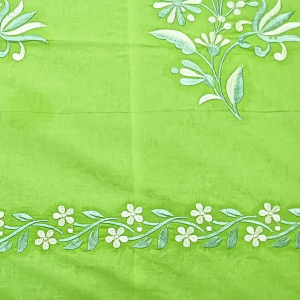 Pack_Of_1_Green_Cotton_Embroidered_Zaitooni_Baag_Bedsheet_Double_Bed