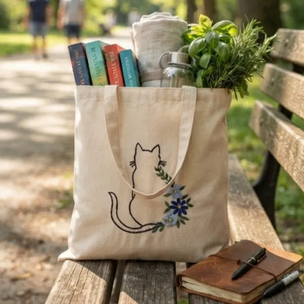 Cute_Kitty_Embroidered_Casual_Tote_Bag