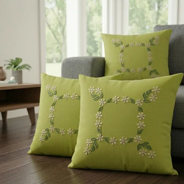 Pack_Of_4_Green_Cotton_Embroidered_Sajawat_Cushion_Cover