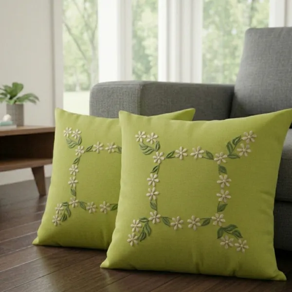 Pack_Of_4_Green_Cotton_Embroidered_Sajawat_Cushion_Cover