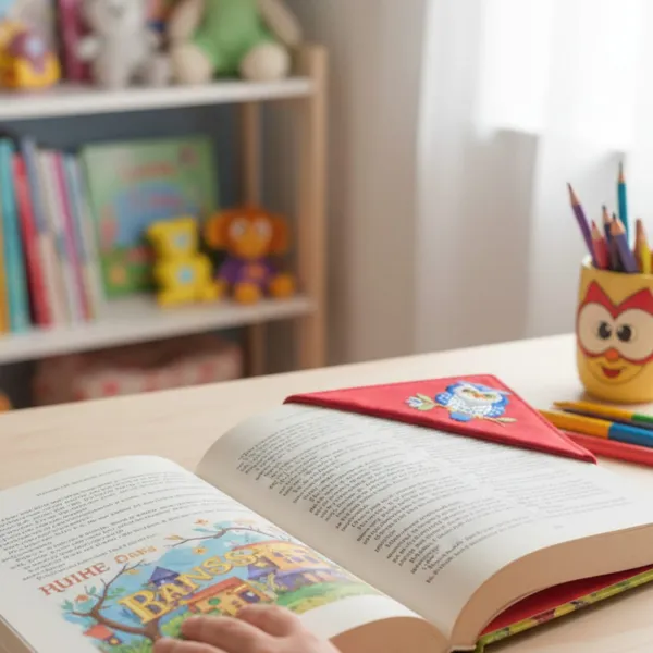 Pack_Of_1_Red_Cotton_Embroidered_Owl_Bookmark_Bookmark