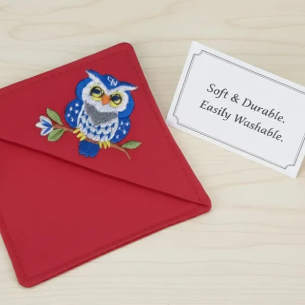 Pack_Of_1_Red_Cotton_Embroidered_Owl_Bookmark_Bookmark