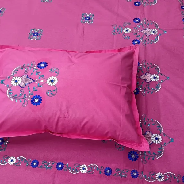Pack_Of_1_Pink_Cotton_Embroidered_Rajkumari_Bedsheet_Double_Bed