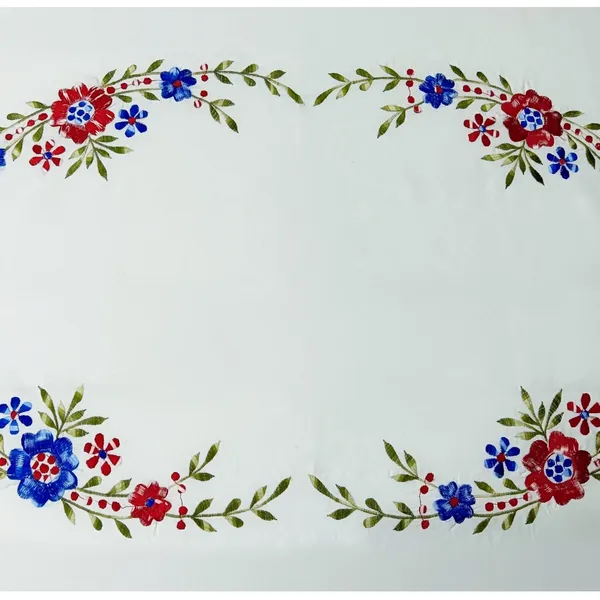4_Seater_White_Cotton_Embroidered_Gehna_Table_Cloth