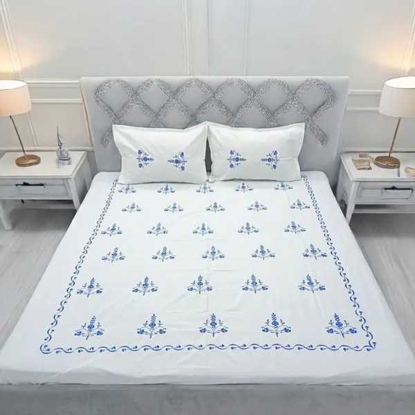 Pack_Of_1_White_Cotton_Embroidered_Khushnuma_Bedsheet_Double_Bed