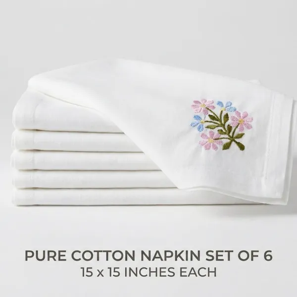 Pack_Of_6_White_Cotton_Embroidered_Floral_Napkin_04_Table_Napkin