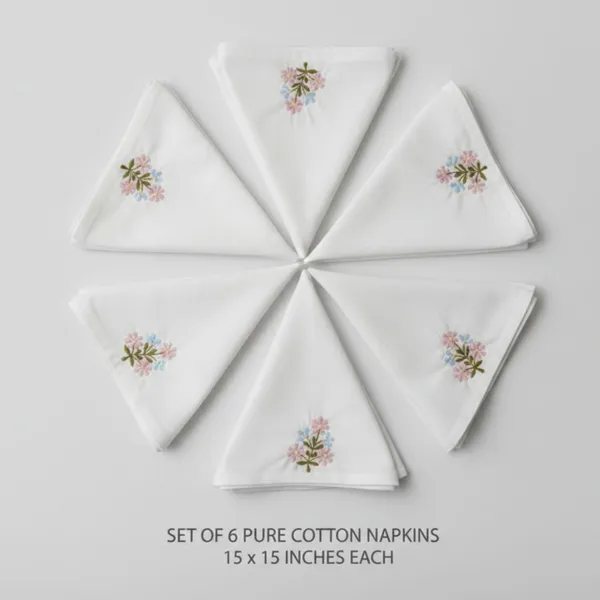 Pack_Of_6_White_Cotton_Embroidered_Floral_Napkin_04_Table_Napkin