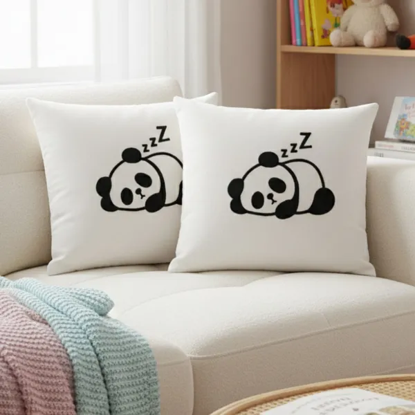 Pack_Of_4_White_Cotton_Embroidered_Panda_Cushion_Cover