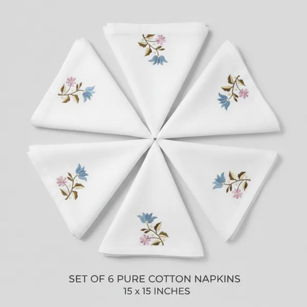 Pack_Of_6_White_Cotton_Embroidered_Floral_Napkin_03_Table_Napkin