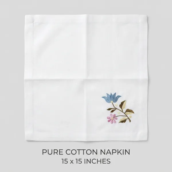 Pack_Of_6_White_Cotton_Embroidered_Floral_Napkin_03_Table_Napkin