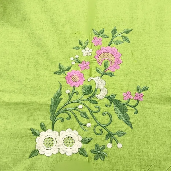 Pack_Of_1_Green_Cotton_Embroidered_Gulzaar_Bedsheet_Double_Bed