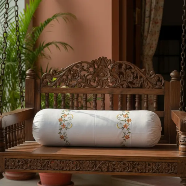 Pack_Of_1_White_Cotton_Embroidered_Rangoli_Bolster_Cover