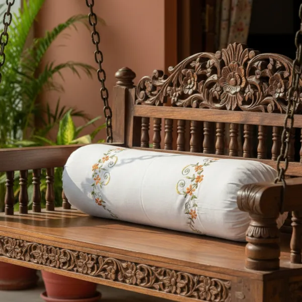 Pack_Of_1_White_Cotton_Embroidered_Rangoli_Bolster_Cover