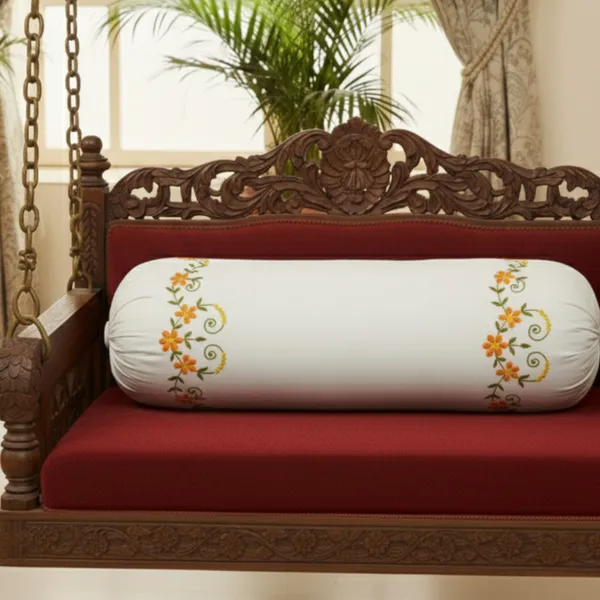 Pack_Of_1_White_Cotton_Embroidered_Rangoli_Bolster_Cover