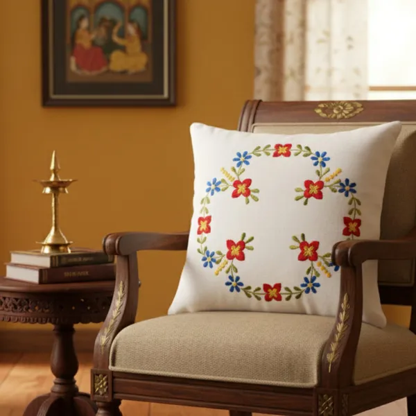 Pack_Of_4_White_Cotton_Embroidered_Aangan_Cushion_Cover