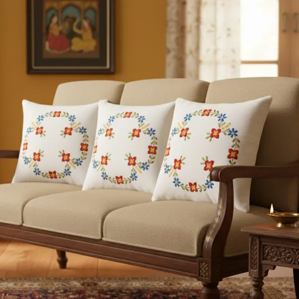 Pack_Of_4_White_Cotton_Embroidered_Aangan_Cushion_Cover
