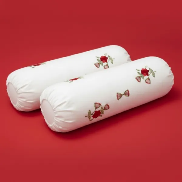 Pack_Of_2_White_Cotton_Embroidered_Red_Rose_Bolster_Cover