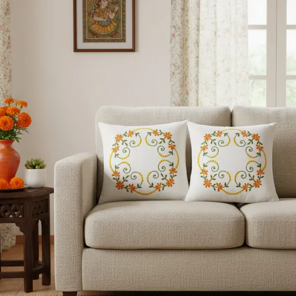 Pack_Of_5_White_Cotton_Embroidered_Rangoli_Cushion_Cover
