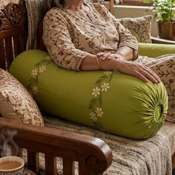 Pack_Of_2_Green_Cotton_Embroidered_Sajawat_Bolster_Cover