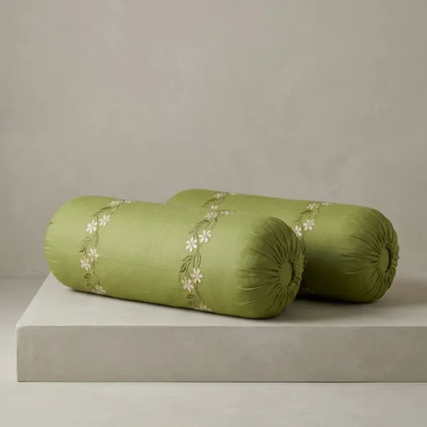 Pack_Of_2_Green_Cotton_Embroidered_Sajawat_Bolster_Cover
