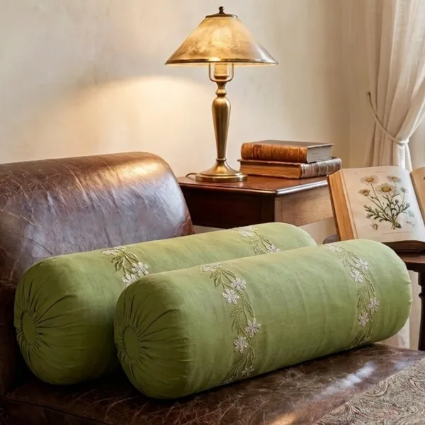 Pack_Of_2_Green_Cotton_Embroidered_Sajawat_Bolster_Cover