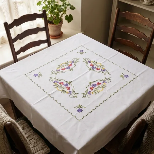 2_Seater_Square_White_Cotton_Embroidered__Sunehri_Table_Cloth