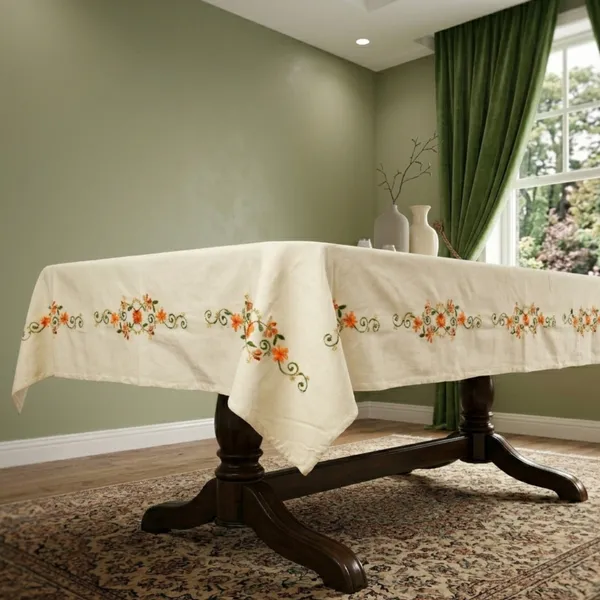 6_Seater_Cream_Cotton_Embroidered_Seher_Table_Cloth