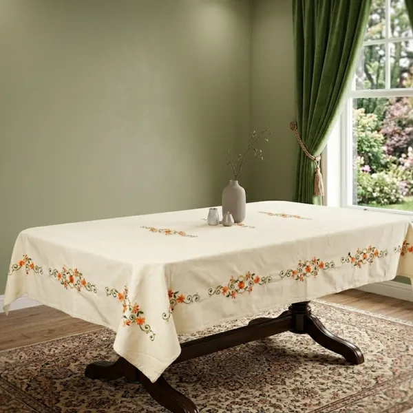 6_Seater_Cream_Cotton_Embroidered_Seher_Table_Cloth