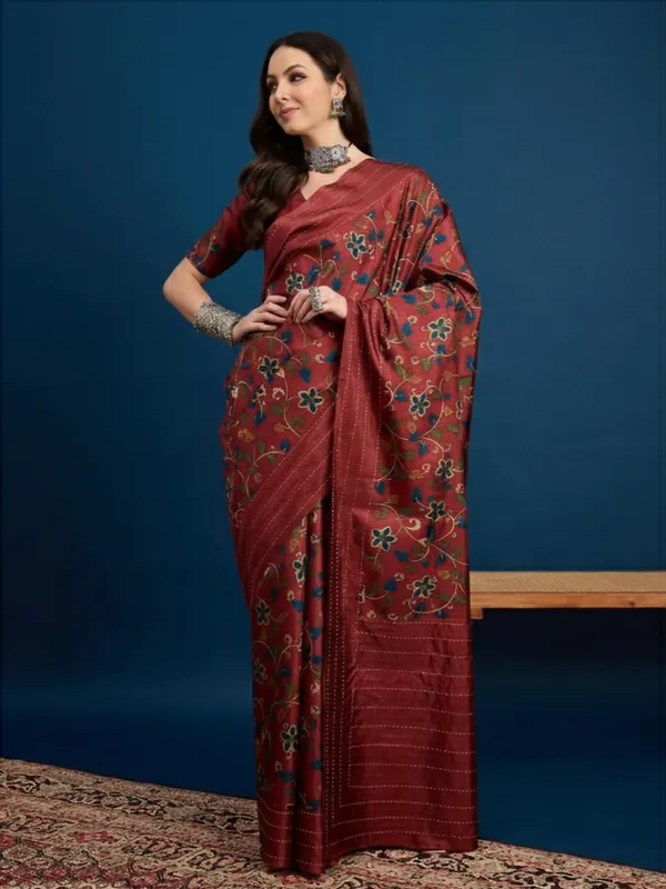 The_KATHAKARI_Designer_Kozi_Silk_Saree