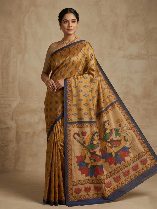 Traditional_Hand-Painted_Pallu_&_Geometric_Prints