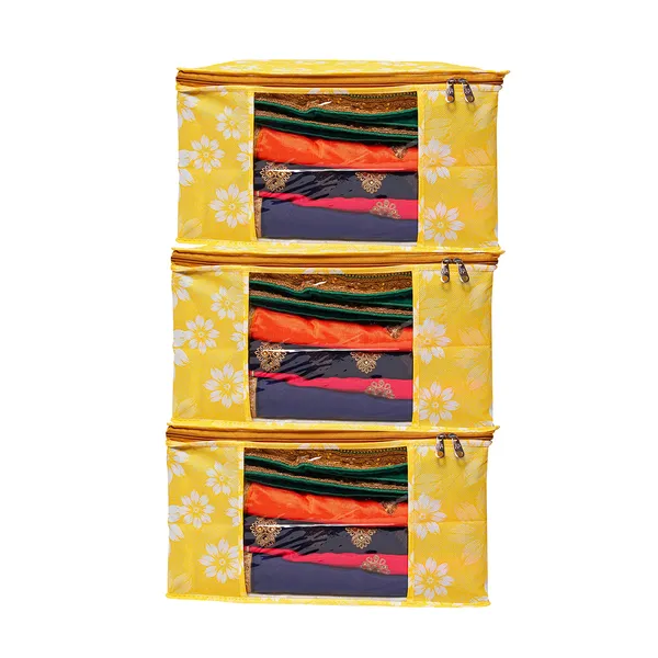 Heavy_Duty_Foldable_Floral_Storage_Bag_|_Clothes,_Quilt_&_Blanket_Organizer_With_Zipper_Window_For_Wardrobe_(Pack_Of_3)