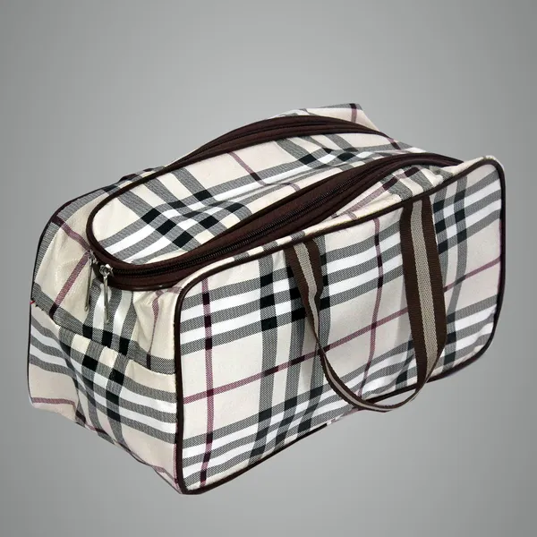 Multipurpose_Travel_Makeup_&_Vanity_Organizer_Bag_With_Zipper_|_Portable_Novelty_Storage_Bag_For_Hair_Dryer,_Cosmetics_&_Undergarments_(Brown)