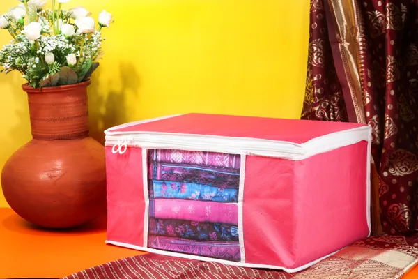 Premium_Clothes_Storage_Bag_With_Clear_Window_&_Zipper_|_Foldable_Wardrobe_Organizer_For_Saree,_Blanket_&_Bedding_(Pack_Of_3)