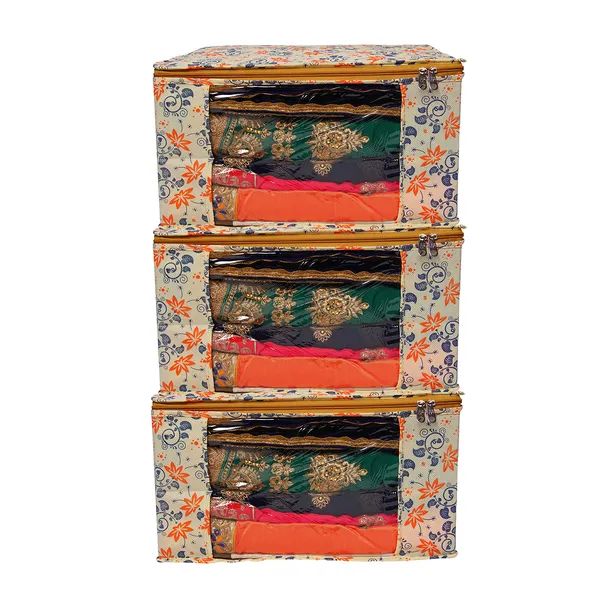 Multipurpose_Foldable_Clothes_Storage_Organizer_With_Front_Window_|_Multicolor_Printed_Saree,_Blanket_&_Garment_Storage_Bag_For_Wardrobe_|_Saree_Cover_Storage_Box_For_Clothes_With_Premium_Quality_Non_Woven_Combo_Offer_Saree_Organizer_For_Wardrobe/Organizers_For_Clothes/Saree_Cover_|_Saree_Bags_Saree_Covers_For_Storage,_Wardrobe_Organiser_|_Foldable_Saree_Clothes_Storage_Bag_Wardrobe_(Pack_Of_3)