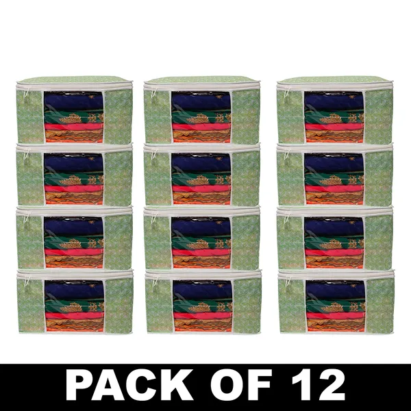 Saree_Cover_Storage_Box_For_Clothes_With_Premium_Quality_Non_Woven_Combo_Offer_Saree_Organizer_For_Wardrobe/Organizers_For_Clothes/Saree_Cover_|_Foldable_Royal_Print_Saree_Cover_Set_|_Saree_Bags_Saree_Covers_For_Storage,_Wardrobe_Organiser_|_Foldable_Saree_Clothes_Storage_Bag_Wardrobe_(Pack_Of_12)