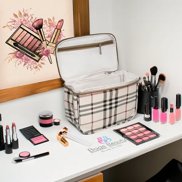 Multipurpose_Makeup_Kit_Storage_Organizer_Bag_With_Handle_|_Portable_Makeup_&_Vanity_Organizer_Bag_|_Rexine_Cosmetic_Vanity_Bag_With_Inner_Pocket_&_Rust-Free_Zipper_(Beige)