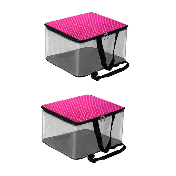 Printed_Transparent_Pvc_Garment_Storage_Bag_-_Pink_|_Transparent_Multipurpose_Storage_Organizer_|_Clothes,_Saree_&_Blanket_Storage_Bag_With_Strong_Carry_Handles