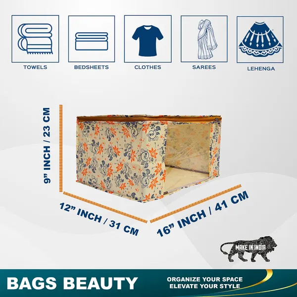 Multipurpose_Foldable_Clothes_Storage_Organizer_With_Front_Window_|_Multicolor_Printed_Saree,_Blanket_&_Garment_Storage_Bag_For_Wardrobe_|_Saree_Cover_Storage_Box_For_Clothes_With_Premium_Quality_Non_Woven_Combo_Offer_Saree_Organizer_For_Wardrobe/Organizers_For_Clothes/Saree_Cover_|_Saree_Bags_Saree_Covers_For_Storage,_Wardrobe_Organiser_|_Foldable_Saree_Clothes_Storage_Bag_Wardrobe_(Pack_Of_6)