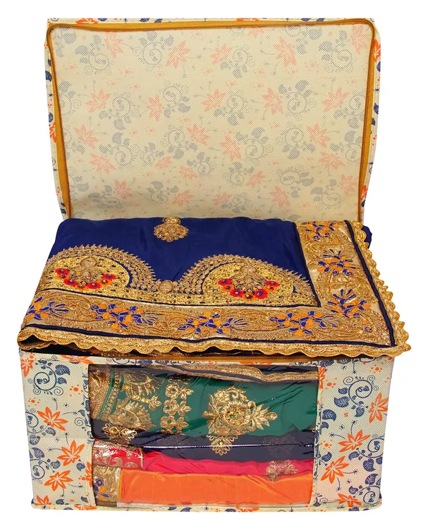 Multipurpose_Foldable_Clothes_Storage_Organizer_With_Front_Window_|_Multicolor_Printed_Saree,_Blanket_&_Garment_Storage_Bag_For_Wardrobe_|_Saree_Cover_Storage_Box_For_Clothes_With_Premium_Quality_Non_Woven_Combo_Offer_Saree_Organizer_For_Wardrobe/Organizers_For_Clothes/Saree_Cover_|_Saree_Bags_Saree_Covers_For_Storage,_Wardrobe_Organiser_|_Foldable_Saree_Clothes_Storage_Bag_Wardrobe_(Pack_Of_6)
