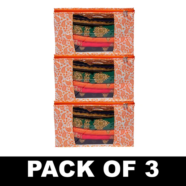 Paisley_Printed_Foldable_Storage_Bag_With_Zipper_Window_|_Large_Clothes_&_Blanket_Organizer_For_Wardrobe_(Pack_Of_3)